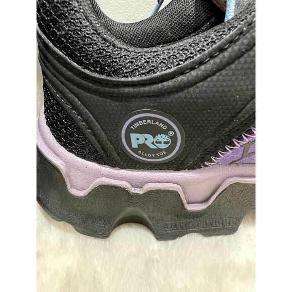 Women's Timberland PRO Powertrain Sport Alloy Toe Work Purple Sneaker Size 6W - Picture 6 of 11